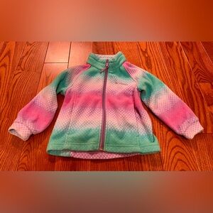 Columbia Toddler Girl’s Colorful Fleece Jacket size 3T